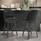 Armen Living Journey 26" Counter Height Swivel Brown Onyx Faux Leather and American Gray Wood Bar Stool LCJRBAGRON26 - alternate 6
